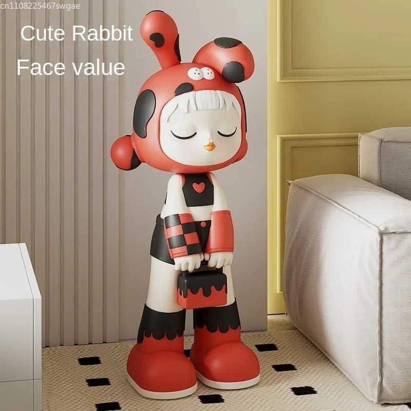 Resin Crafts - Art Cartoon Girl Statue Indoor Fashion
