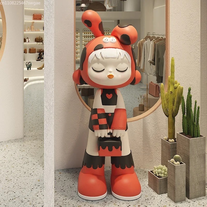 Art Cartoon Girl Statue Indoor - огляд і ціна Resin Crafts