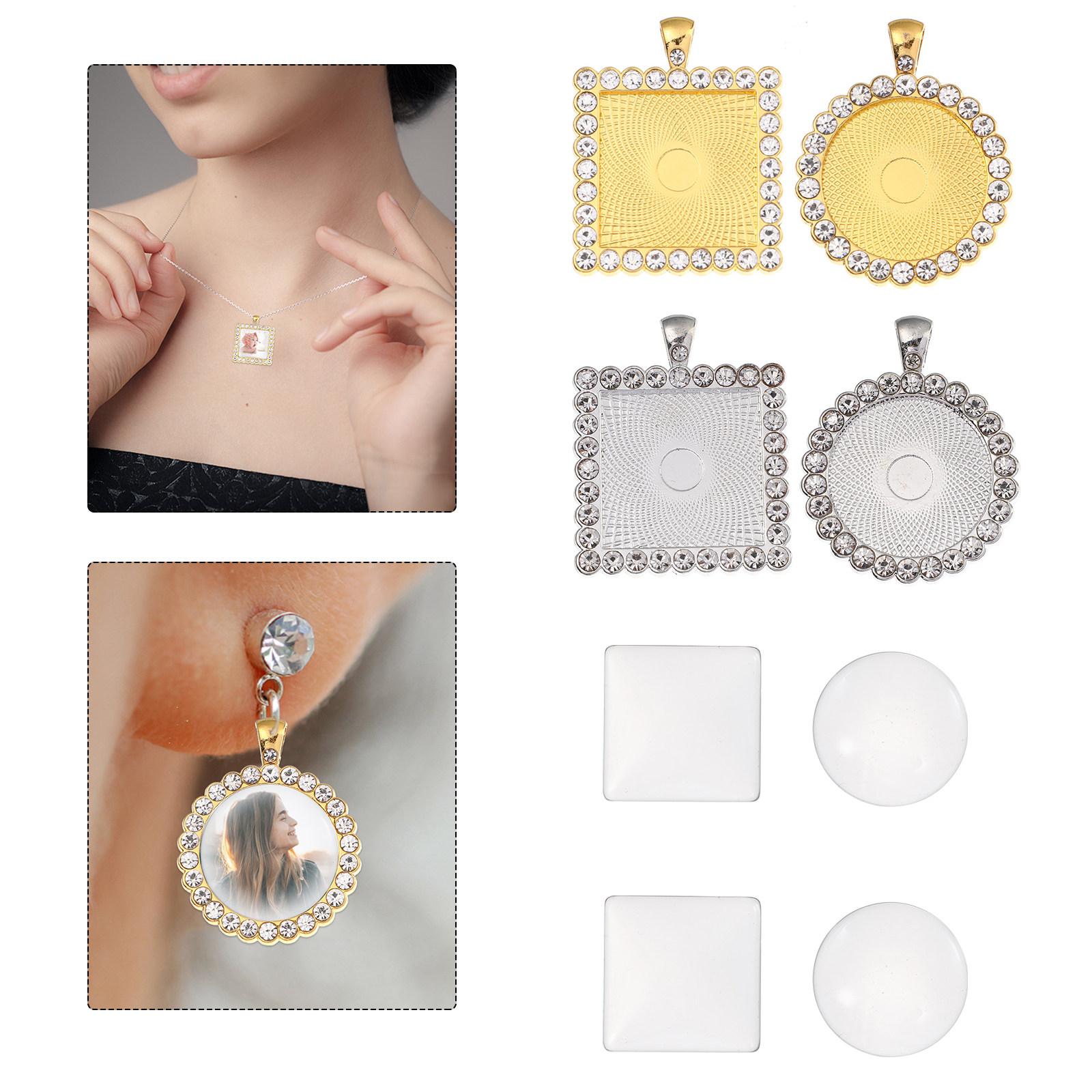 40Pcs Alloy Earring Setting Tr - огляд і ціна Resin Craft Supplies