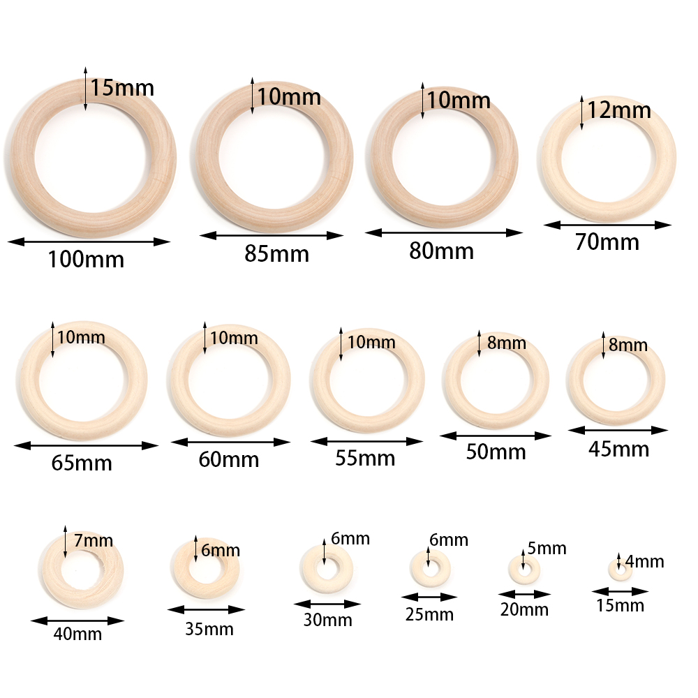 Unfinished Solid Wooden Rings  - огляд і ціна Wood Ring Blank