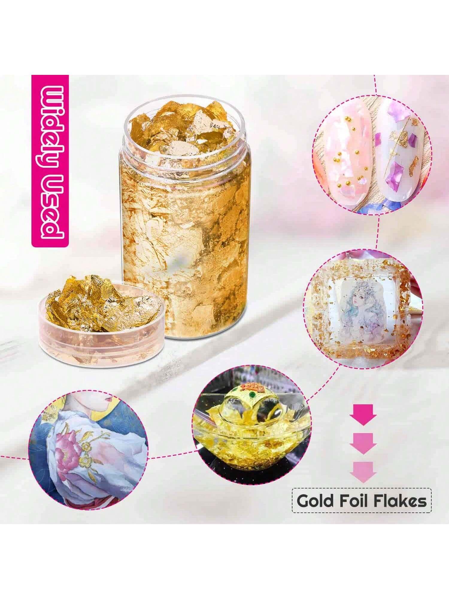 Gold Flakes, Gold Leaf Cake De - огляд і ціна Gold Foil Flakes