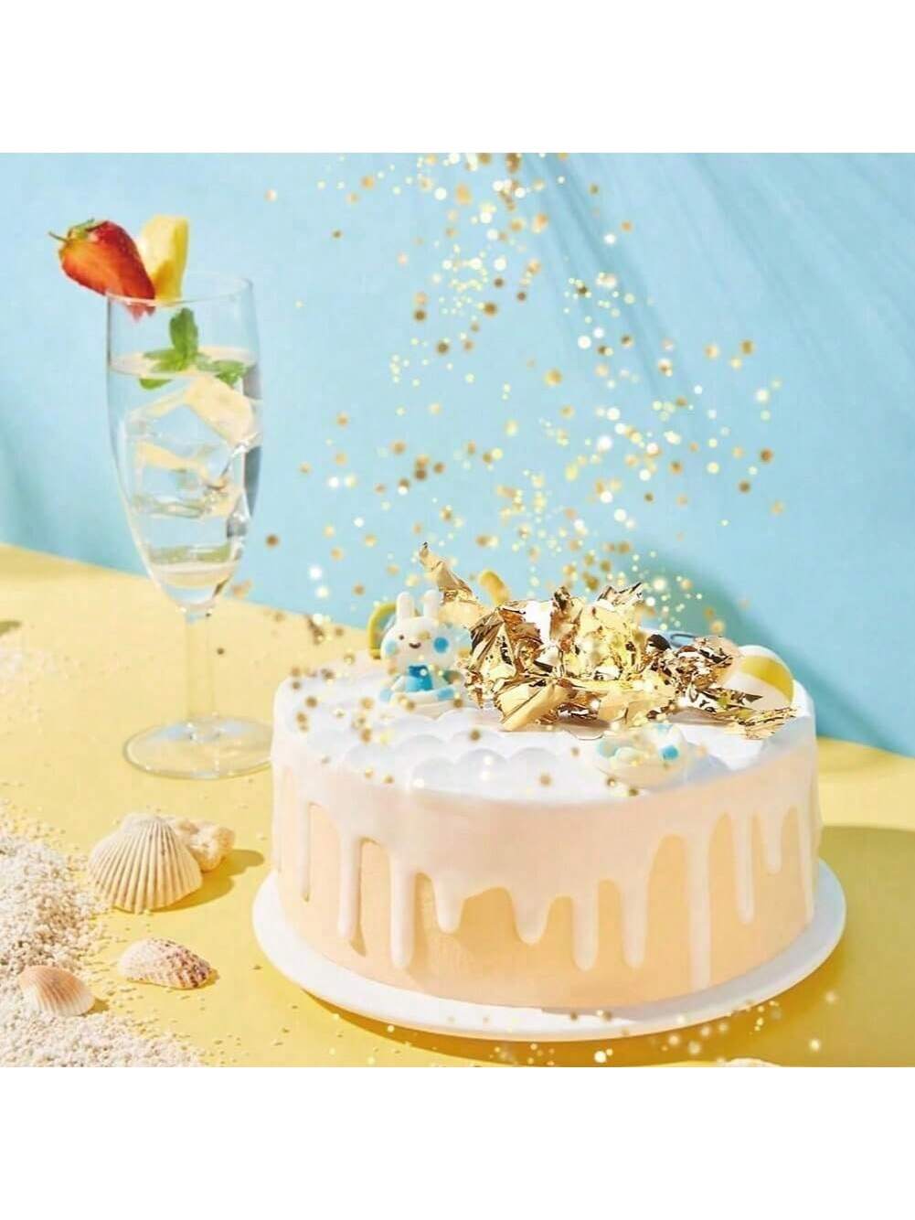 Gold Flakes, Gold Leaf Cake De - огляд і ціна Gold Foil Flakes