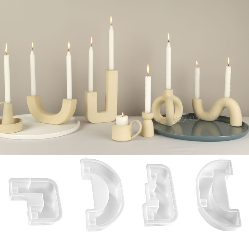 S/M/L/U-Shape Candle Holder Si - огляд і ціна Serving Tray Mold
