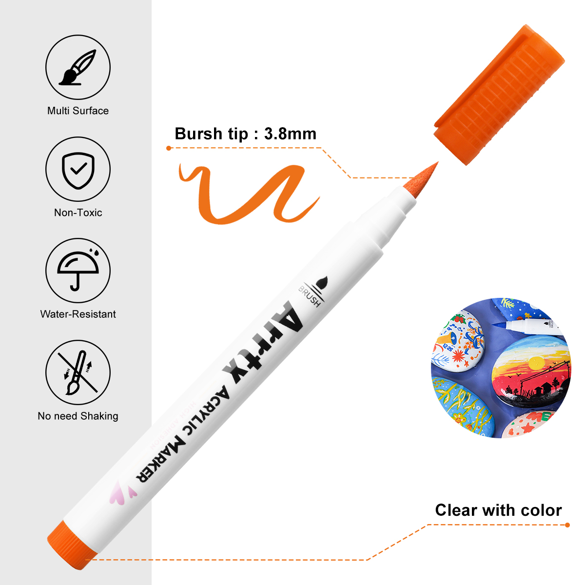 Arrtx 30 Colors Acrylic Makrer - огляд і ціна Copic Marker Classic