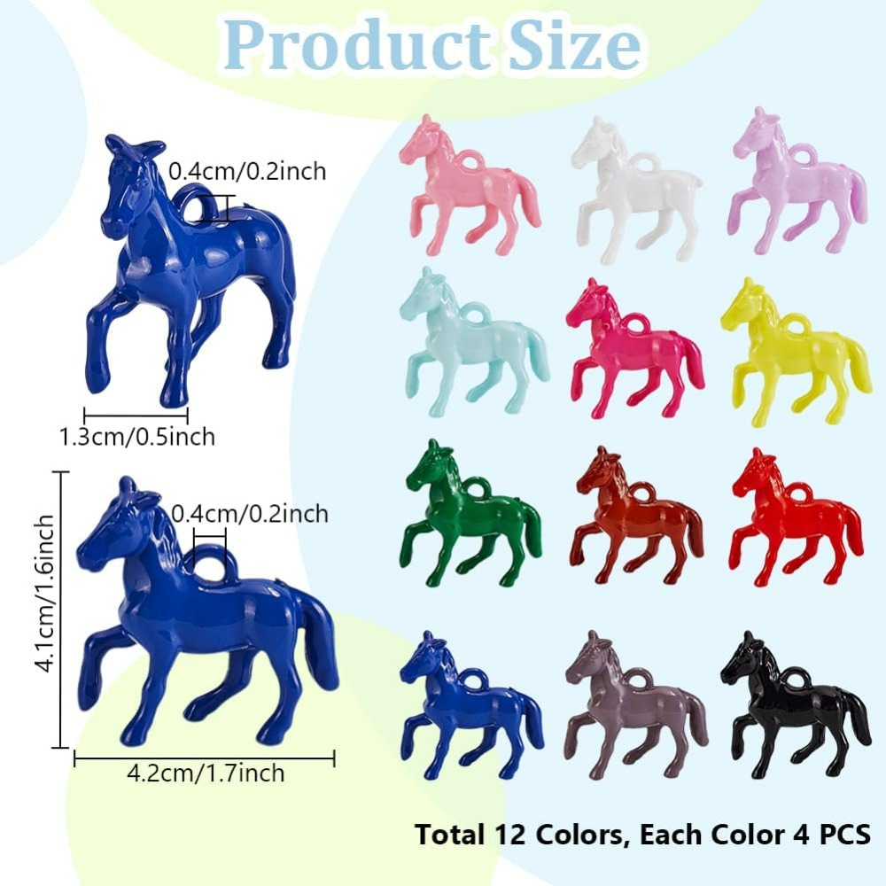 48pcs Opaque Acrylic Pendants  - огляд і ціна Resin Crafts