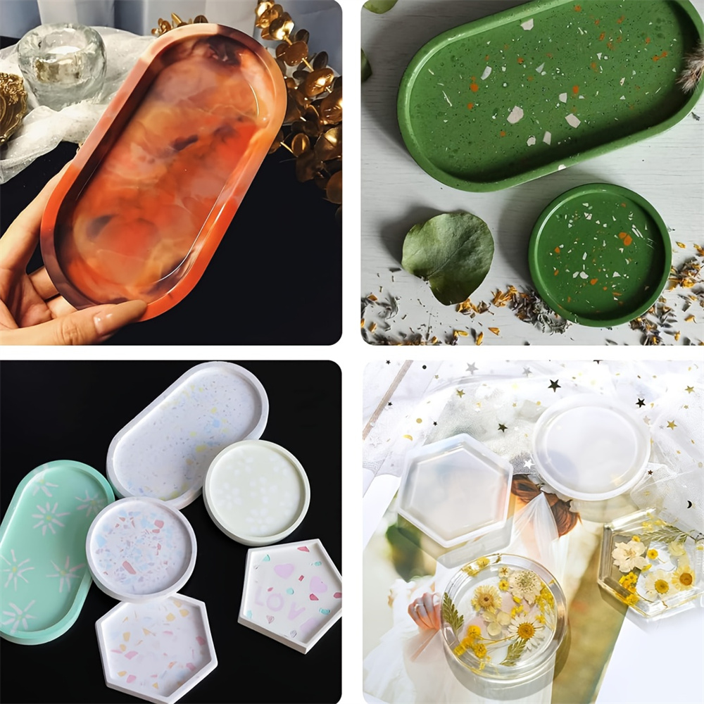 4pcs/Set Storage Tray Coaster  - огляд і ціна Serving Tray Mold