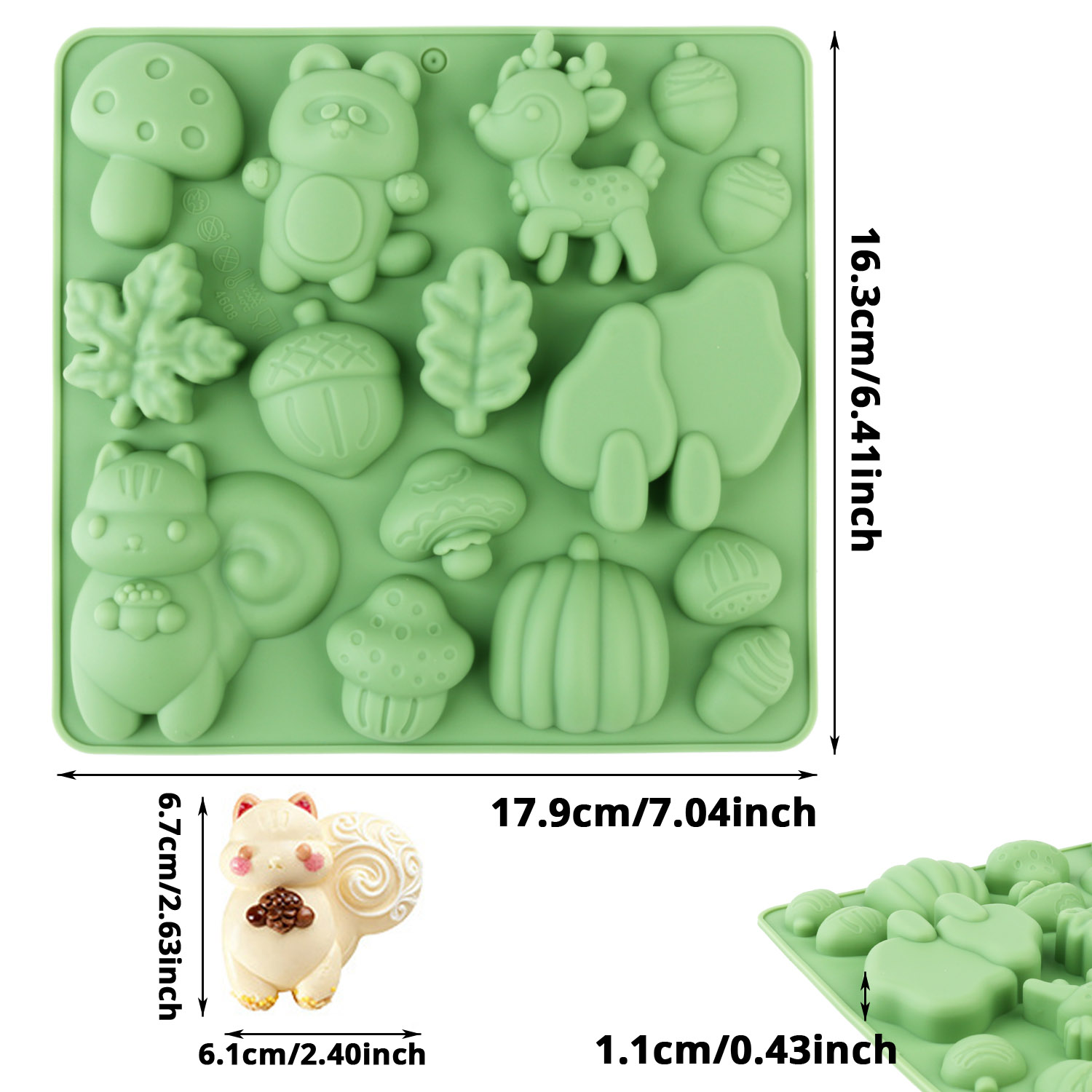 1 Silicone Cake Mold in the Sh - огляд і ціна Resin Craft Supplies