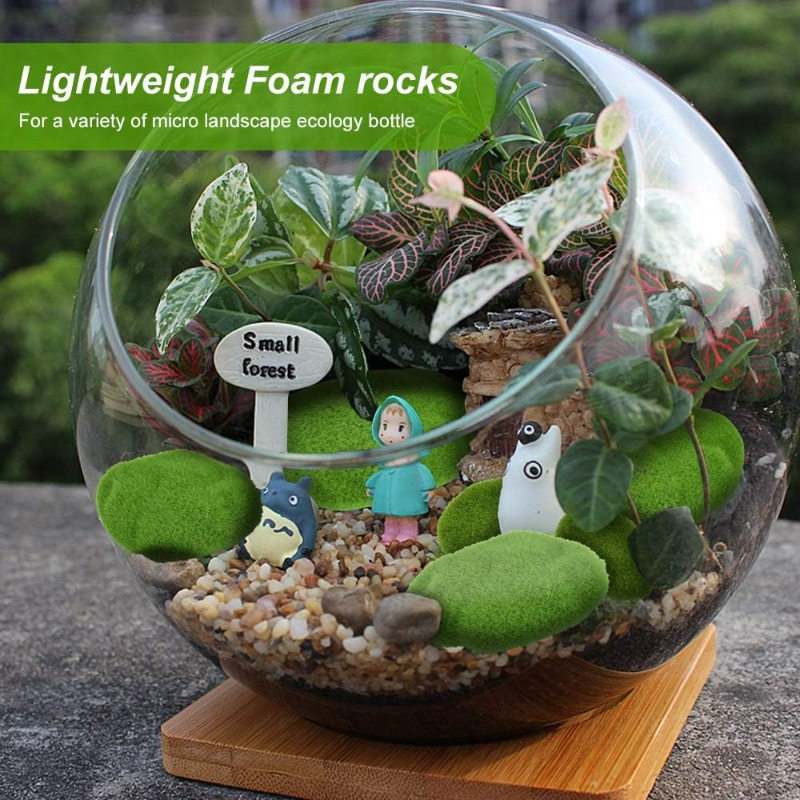 50/5PCS Artificial Foam Moss R - огляд і ціна Terrarium Moss Art