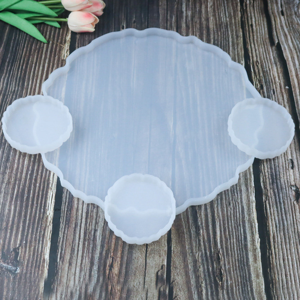 2Pcs Crystal Resin Silicone Tr - огляд і ціна Serving Tray Mold