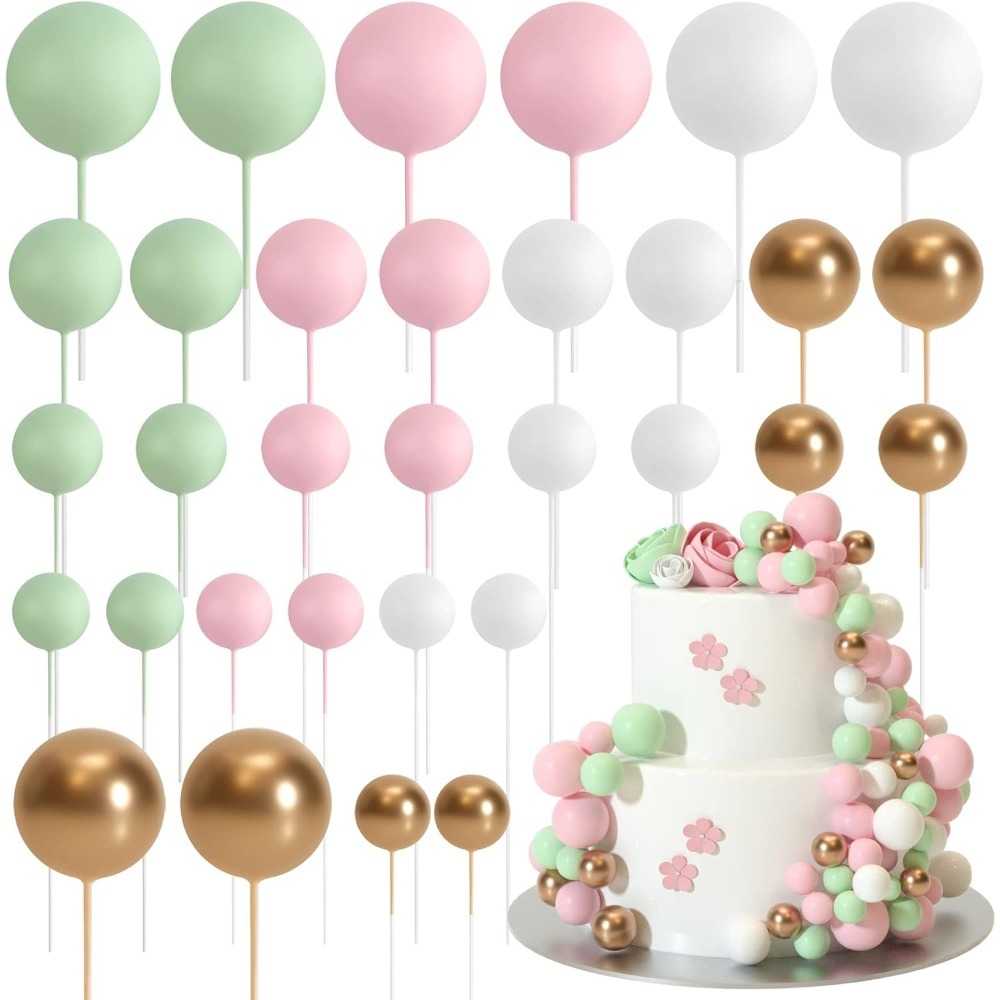 20Pcs Happy Birthday Cake Gold - огляд і ціна Gold Foil Flakes
